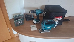 Akkubohrmaschine und Akkustichsäge Bild 2