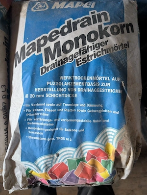 drainagefähiger Estrich Mörtel Bild 2