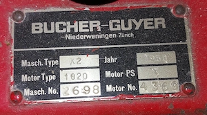 Bucher K2 inkl. Schneepflug Bild 5