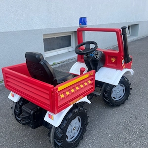 rolly toys unimog feuerwehr tretauto trettraktor kinder  Bild 5