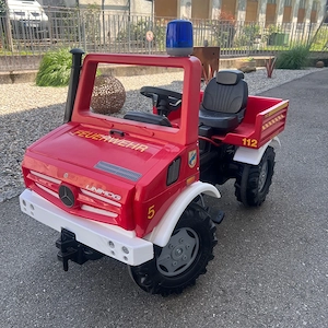 rolly toys unimog feuerwehr tretauto trettraktor kinder  Bild 4