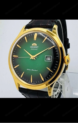Herren Uhr. Orient-Bambino Emerald Green Dial-JDM  Bild 2
