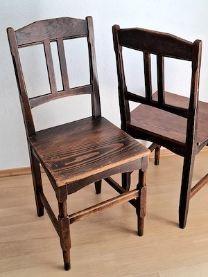 3 Stück alte Stühle | Vintage Bild 4