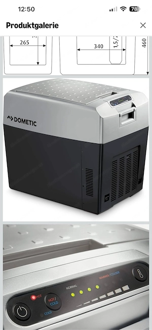 Dometic elektrische Kuehlbox,33Liter, Camping