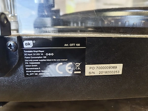 2x OK OTT-100 Plattenspieler   guter Zustand Bild 4