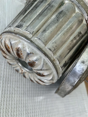 Antike Puddingform aus Blech 1900er Jahre Bild 2