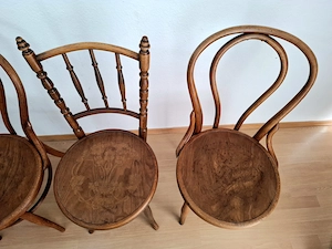 Schöne alte Bugholz-Stühle | ähnlich Fischel | Thonet | Vintage Bild 7