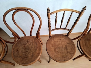Schöne alte Bugholz-Stühle | ähnlich Fischel | Thonet | Vintage Bild 8