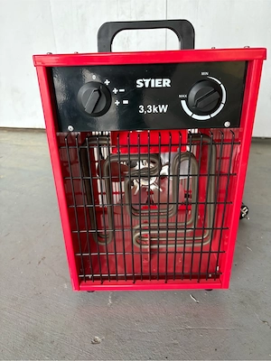STIER Elektroheizer Heizlüfter 3,3 kW Baustellenheizung Werkstattheizung Bild 2