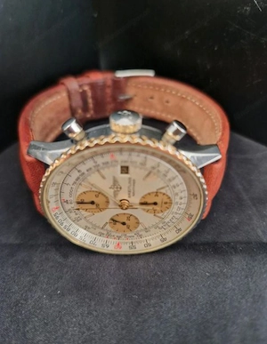 Breitling Old Navitimer mit Echtgold Lünette Bild 3