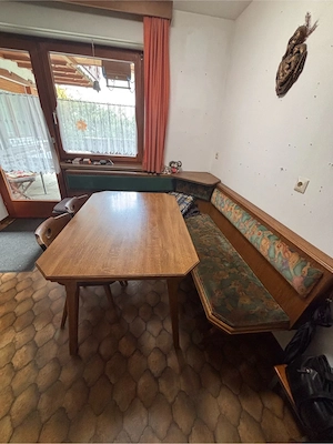 Eckbankgruppe mit Tisch und 3 Stühlen - 195 x 202cm  Bild 2