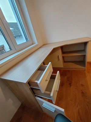 Artisan Eiche Schreibtisch Hell Bild 3