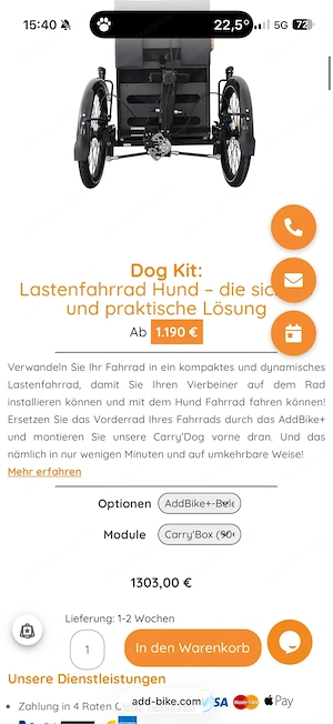 Verkaufe Neuwertiges AddBike+ inkl. Dog-Kit Bild 5