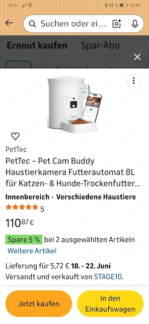 Katzen oder Hunde Futterautomat  Bild 2