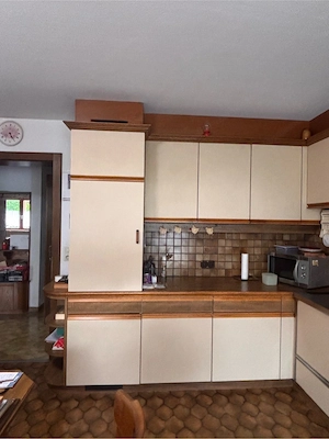 Einbauküche in L-Form inkl. Kühlschrank, Backofen und Kochfeld - 345 x 260 cm Bild 3