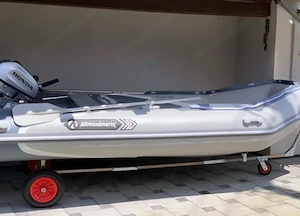 Schlauchboot mit Handtrailer und 6 PS Motor - tolle Gelegenheit