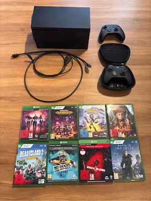 Xbox Series X 1TB Set inkl. Controller, Elite Controller, Hülle und 8 Spiele