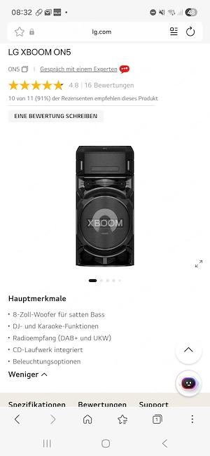 LG XBoom On5 Bild 3