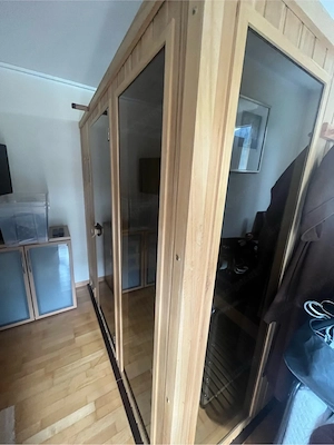 Wellis XL Luxus Sauna + Infrarot Kombikabine komplett inkl. Zubehör (Selbstabbau) Bild 2