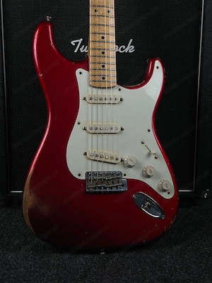 2008 Fender John Cruz 58  Hot Rod  Strat Rlc Candy Apple Red Bild 2