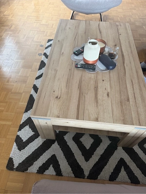 L-Couch grau und Schaukelstuhl + Wohnwand und Couchtisch GRATIS   günstig wegen Umzug VB Bild 3