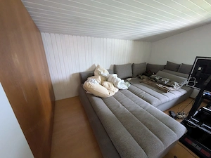 XXL Wohnlandschaft   Couch Grau - ausziehbar & flexibel stellbar Bild 2