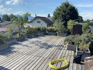 2 Zimmer Wohnung mit großer Dachterrasse 890  inkl. heizung , wasser und strom  Bild 2