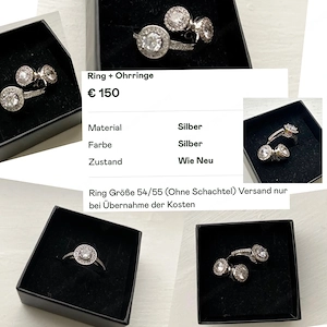 Ring und Ohrringe