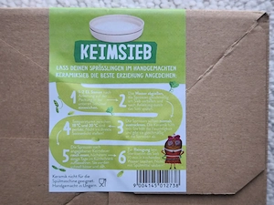 Sonnentor  Keimsieb NEU und Originalverpackt Bild 3