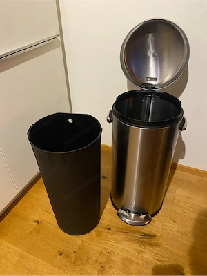 Mülleimer 30L silber Bild 3