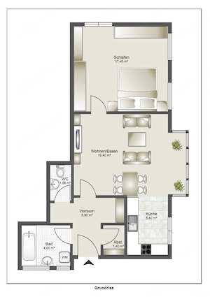 2,5 Zimmer Wohnung in Lustenau Bild 2
