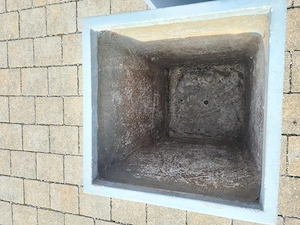 1 Stück Pflanzenkübel NEU   Tower 70x35x35cm Grau (Betonschleier-Optik)    Bild 3