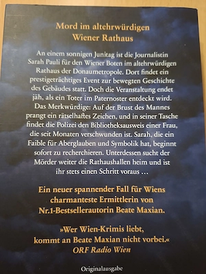 Tod im Rathaus von Beate Maxian Krimi Bild 2