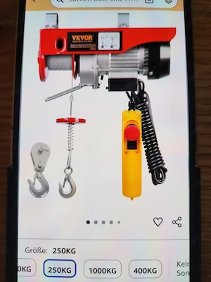 elektrische Seilwinde neu nie gebraucht  Bild 2