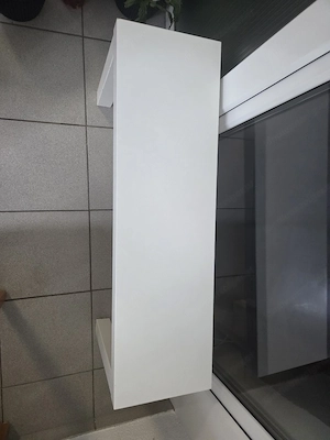 Weiße Bank   Beistelltisch - Ideal für Pflanzen oder Deko Bild 2