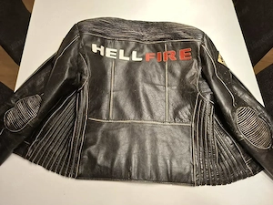 Hellfire Lederjacke - Echtleder - Größe M - Biker  Racing Style Bild 4