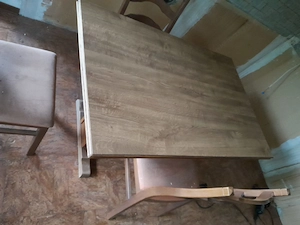 Küchen Eckbank mit ausziehbarem Tisch und 3 Stühlen Bild 3