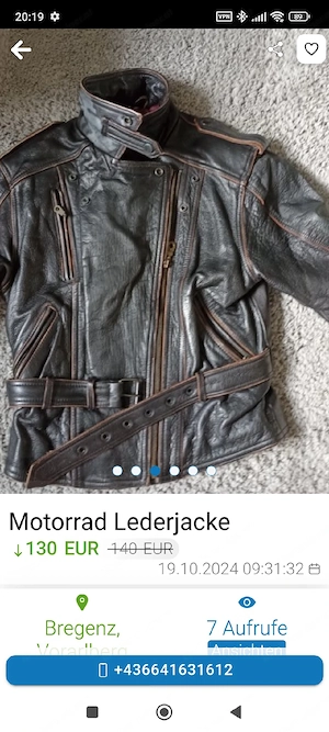 Damen Motorrad Jacke  Bild 5