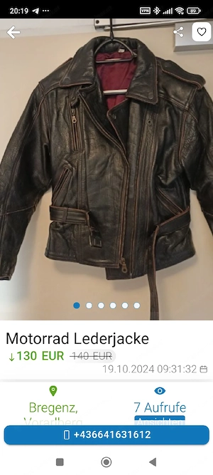 Damen Motorrad Jacke  Bild 4