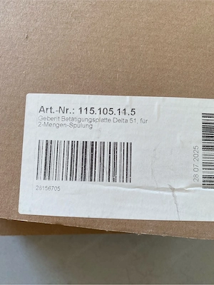 Geberit Betätigungsplatte Delta 51 Bild 2