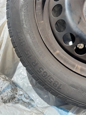 4x Stahlfelgen mit Reifen R15 Opel Corsa D Bild 2