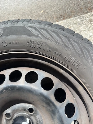 4x Stahlfelgen mit Reifen R15 Opel Corsa D Bild 4