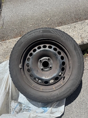 4x Stahlfelgen mit Reifen R15 Opel Corsa D