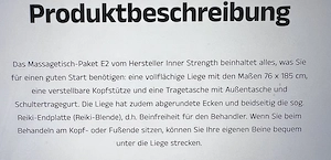 Massageliege inner strength E2  Bild 2
