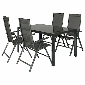 Ideal f r Garten oder TerrasseMit beidseitig gestalteter Wendetischplatte   einfarbig und in Marmor- Bild 4