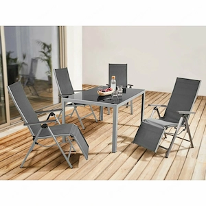 Artikel: Gartentisch Aluminium Grau Wendetischplatte Hochwertiger Artikel aus unserem Online-Shop Bild 4
