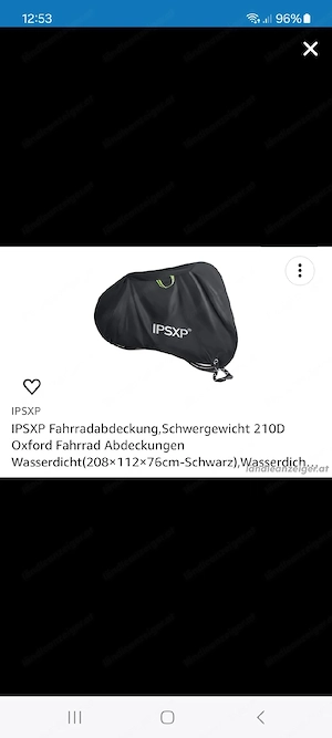 Fahrradabdeckung 