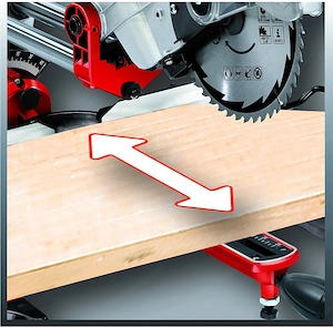 Artikel: Einhell Zug Kapp Gehrungss ge TC-SM 2131 Dual (1500W, S geblatt   210 mm, Schnittbreite 310 Bild 5