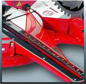 Artikel: Einhell Zug Kapp Gehrungss ge TC-SM 2131 Dual (1500W, S geblatt   210 mm, Schnittbreite 310 Bild 4