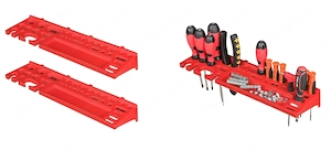 *BESTSELLER* Werkzeugwand  Set Werkzeughaltern mit Lochwand Lagersystem Warkzeuglochwand Wandregal W Bild 6